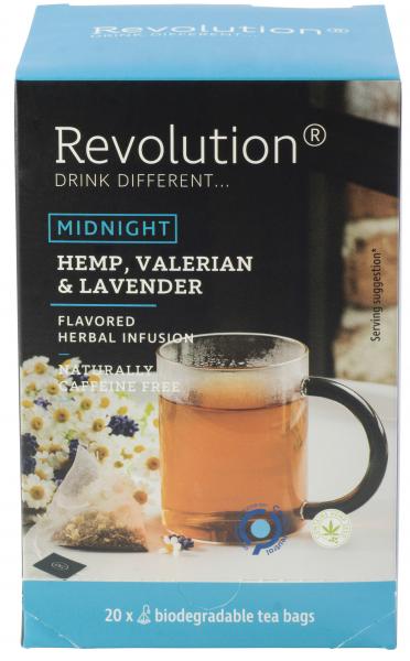 Výrobca: Revolution Tea, USA Hemp, Valerian and Lavender Tea